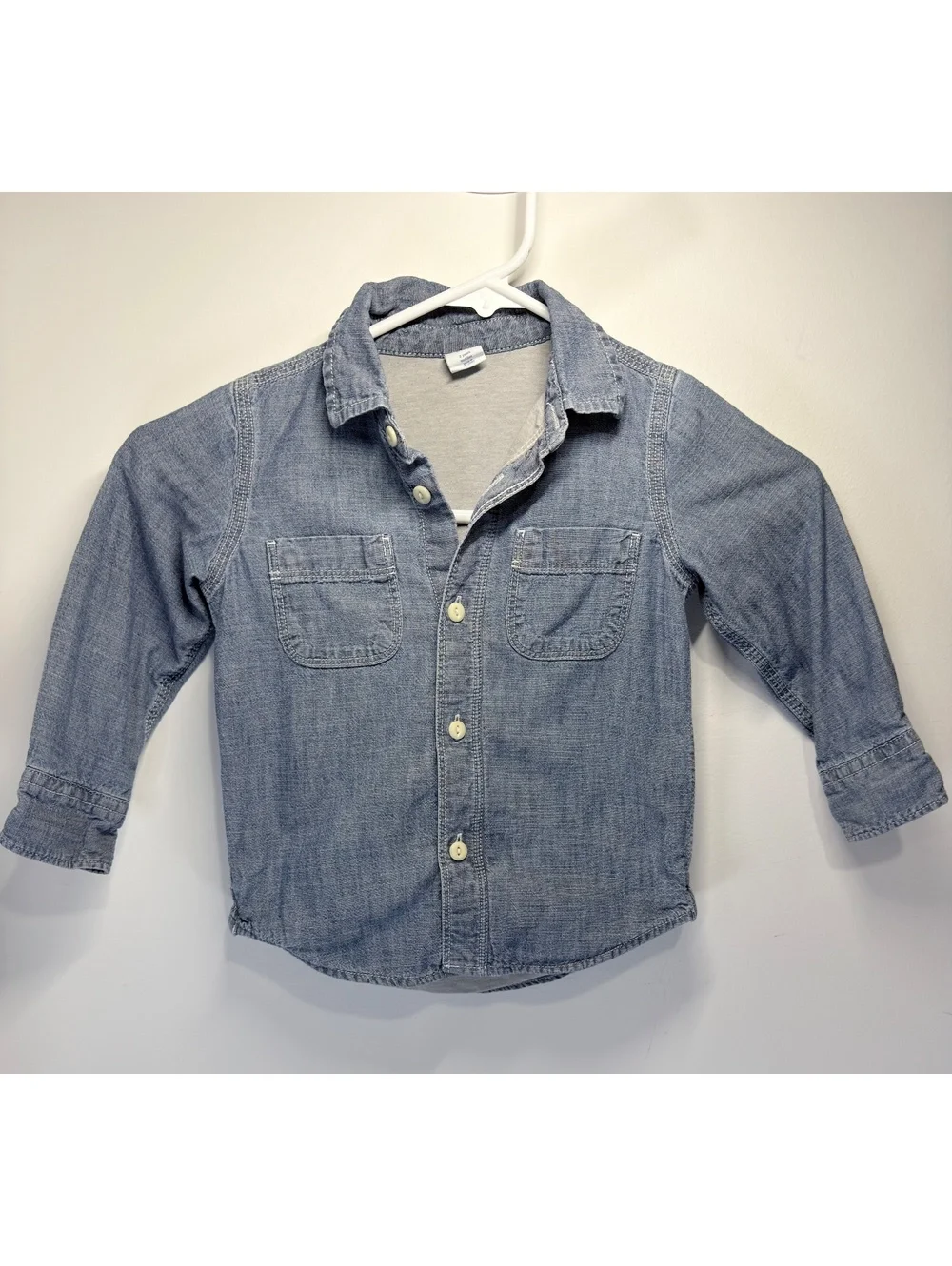 Gap Denim  Lined boys shirt.   Size 2T